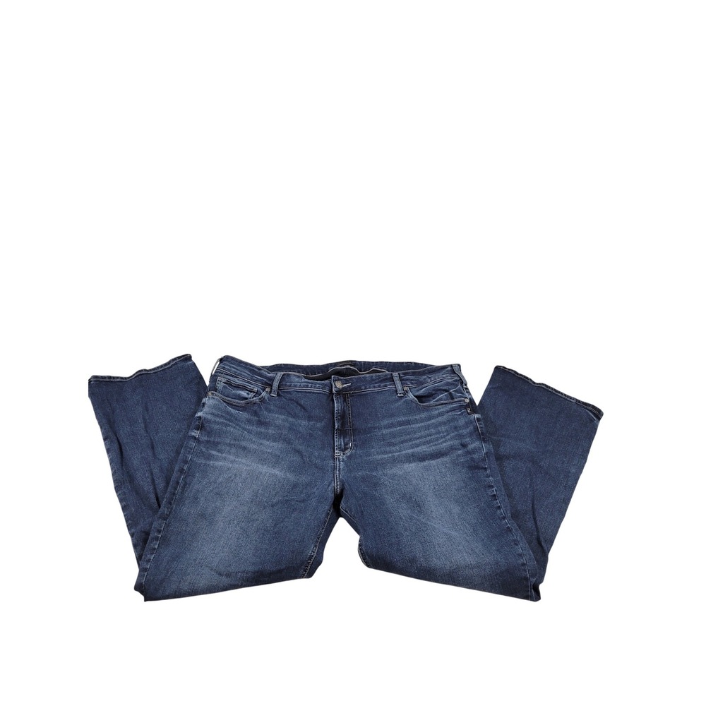 Silver‎ Jeans Co. Elyse Slim Boot Women 24W Blue Excellent Stretch Denim